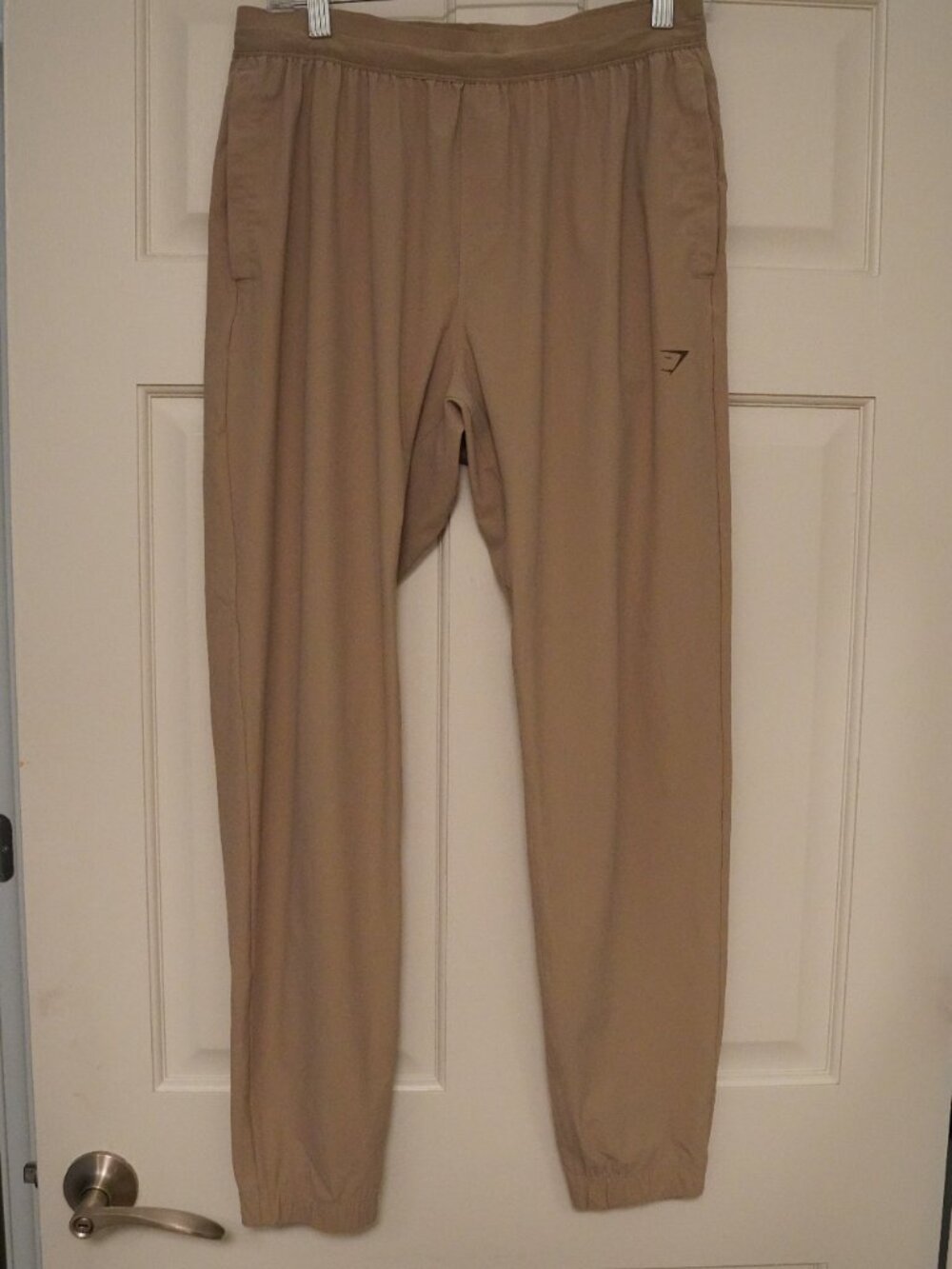 Gymshark Tan Joggers Size Large Athleisure Travel Lounge